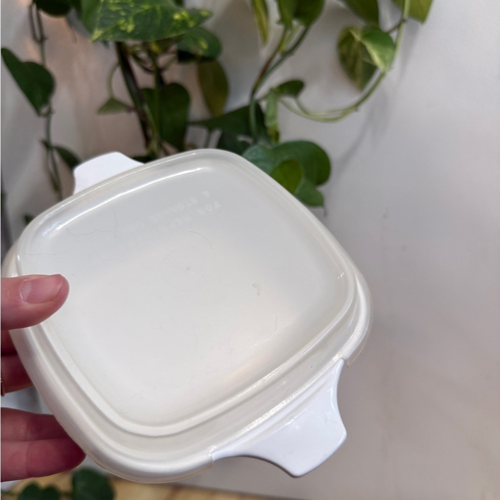 Corningware White Petite Pan with Blue Design - Picture 7 of 13
